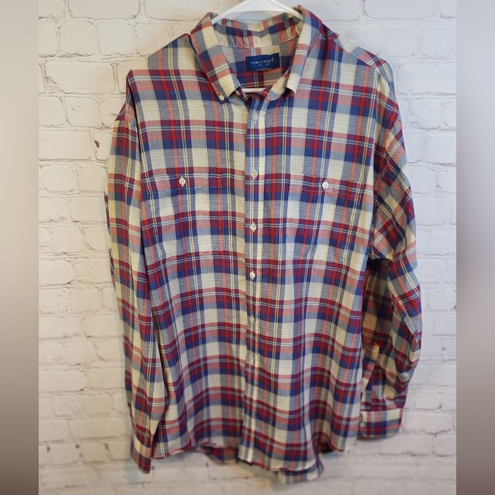 Men's Towncraft longsleeve button-down shirt, size XL